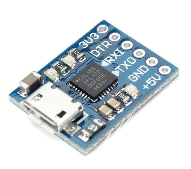 USB-micro naar serieel TTL/UART module met CP2102 chip